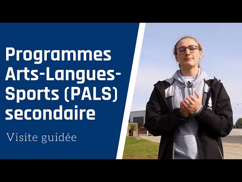 Léandre présente les Programmes Arts-Langues-Sports (PALS) secondaire