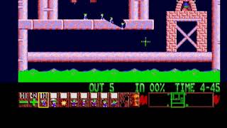 Lemmings: FUN 04 - Now use miners and climbers
Lemmings Amiga: FUN level 04
Tile: Now use miners and climbers Lemmings: FUN 04 - Now use miners and climbers