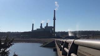 James River Power Station Stacks Demolition, Springfield, Missouri,  February 19, 2022