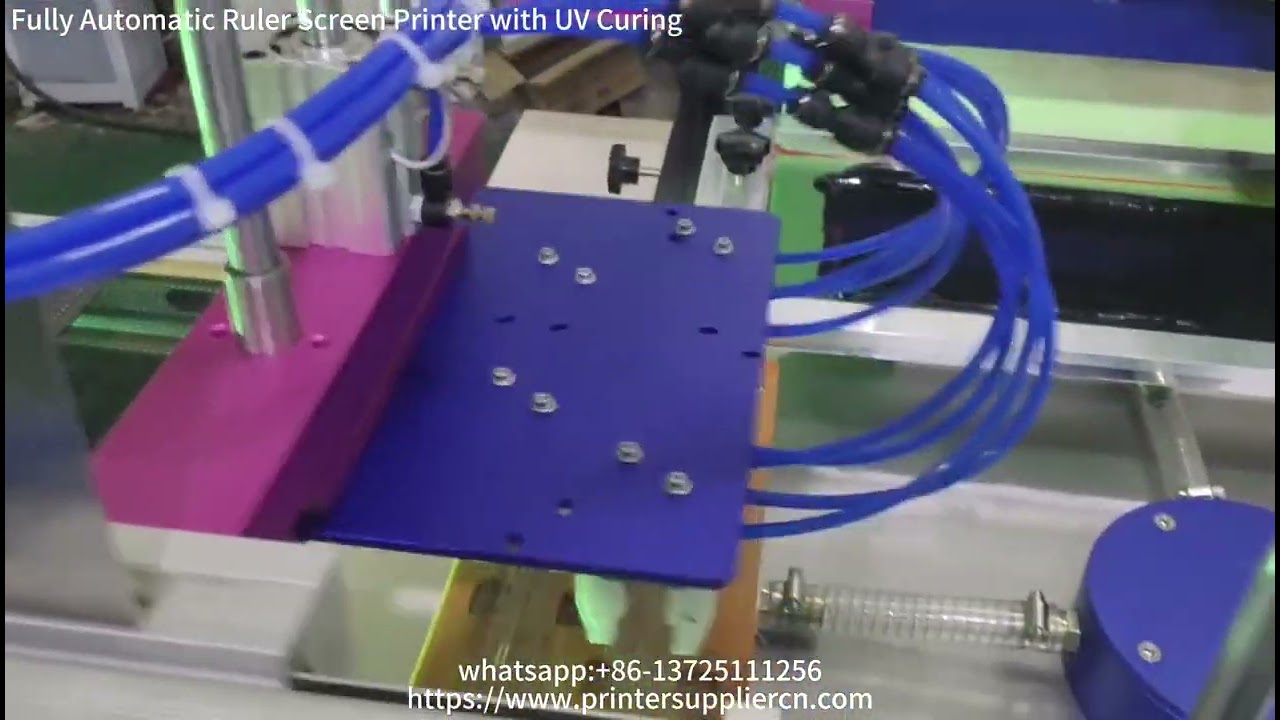 Fully automatic ruler screen printer with UV curing,Ruler Screen Printing Machine
