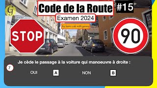 Test gratuit du Code De La Route | Faites Le Test #15 | 10 Questions | English