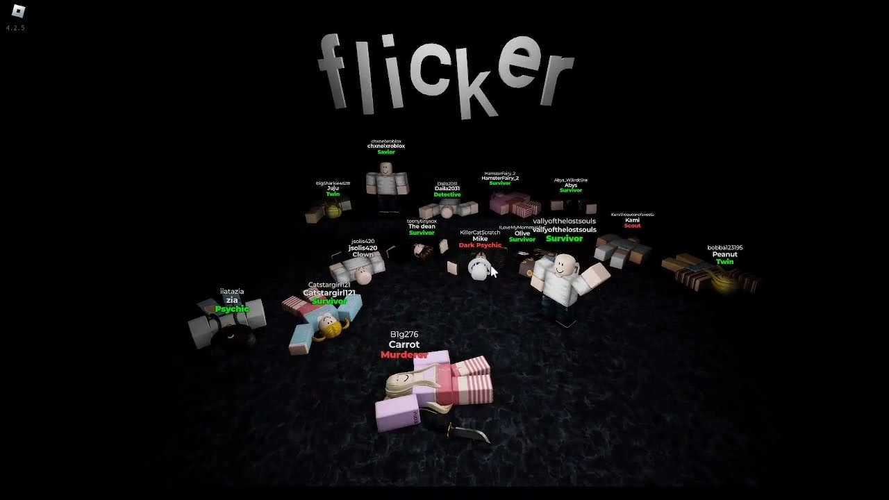 Playing Flicker on Roblox for the first time