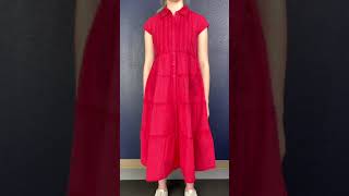 Modern Prairie Sunwashed Prairie Dress, Red - Spotlight!