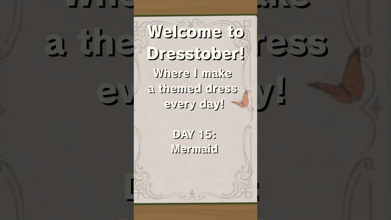 Making a Dress Every Day 🎃 | Day 15: Mermaid #DressMaker #DressMakerGame #Dresstober #halloween