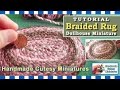 BRAIDED RUG, Complete Tutorial, DOLLHOUSE MINIATURE - by Artist Pamela T.