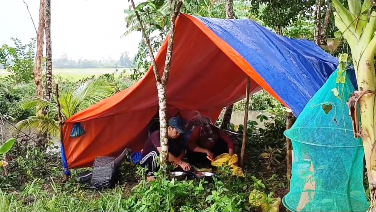 Dựng trại cắm câu và giăng câu mùa nước lủ ll bữa nay cá nhiều khủng khiếp rồi