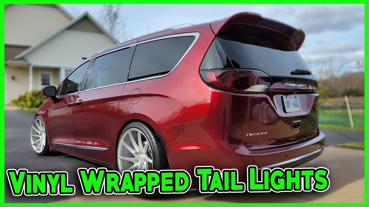 Vinyl Wrapped Tail Lights on my 2018 Chrysler Pacifica YouTube