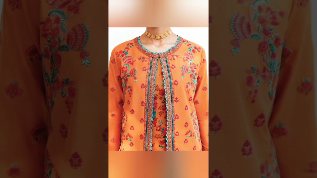 most beautiful kurti nack design 