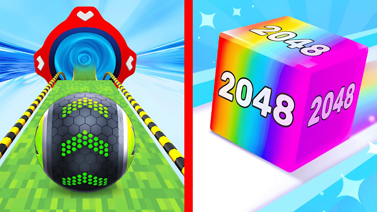 Going Balls vs Chain Cube 2048: 3D - [Gameplay 2024] (Android)