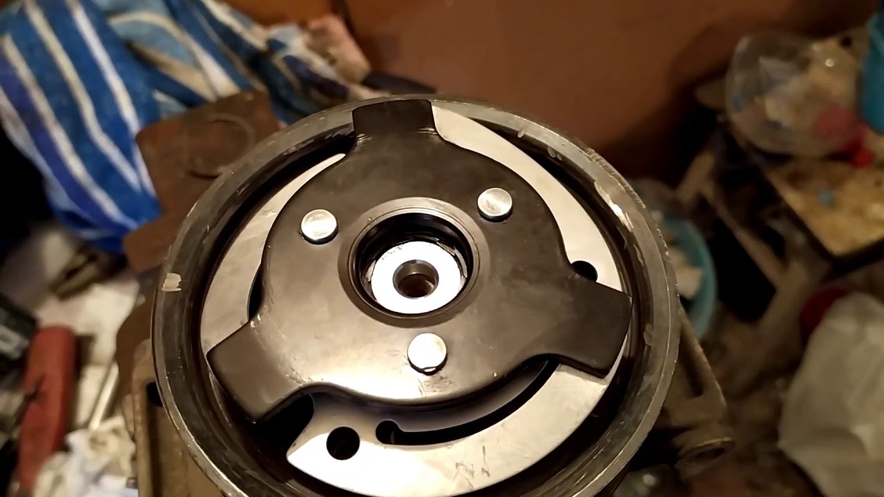 VW Passat b6 ремонт шкива компрессора кондиционера, замена подшипника ...