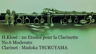 H.Klose 20 Etudes pour la Clarinette No.6 Moderato - YouTube