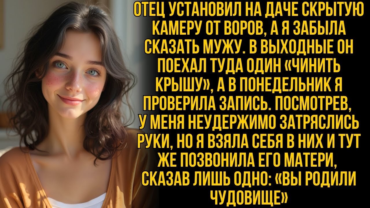 Я забыла сказать мужу, что отец поставил на даче камеру. Посмотрев запись, у меня задрожали руки…