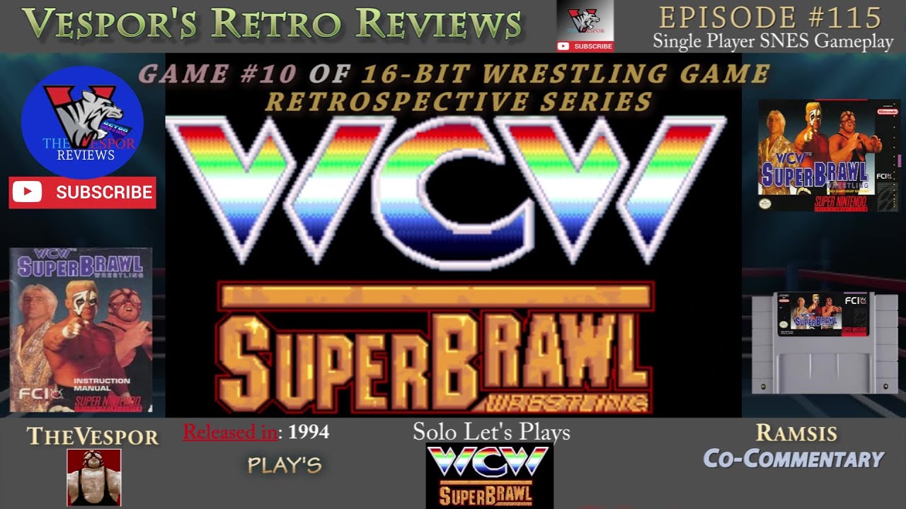WCW SuperBrawl | SNES | Обзор/Прохождение | Вейдер | Ретроспектива 16-битной игры о рестлинге #10...