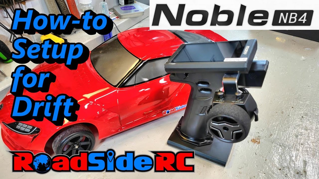 How to Setup Flysky Noble NB4 for RC Drift - YouTube