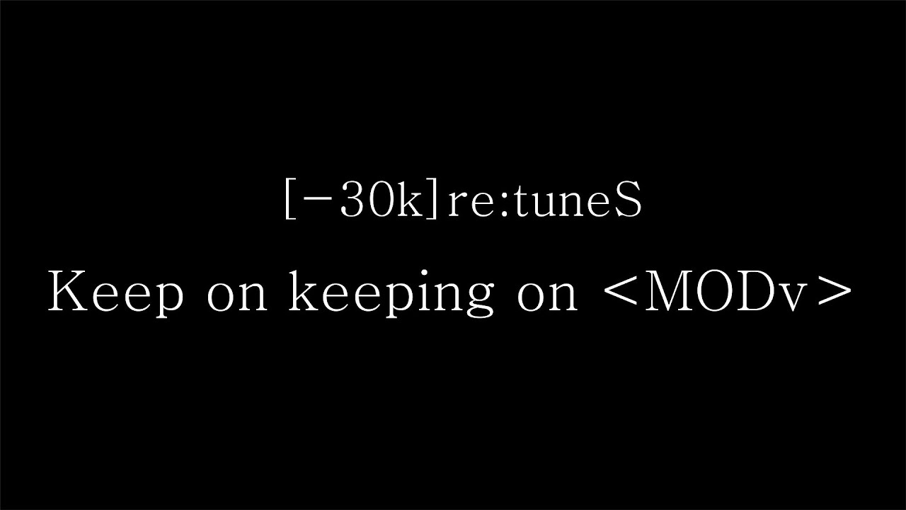 Sawanohiroyuki Nzk 30k Re Tunes Keep On Keeping On Modv Youtube