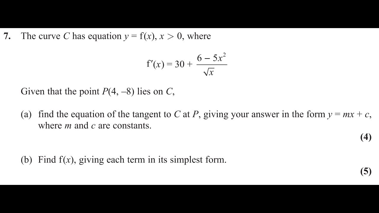 Edexcel Core Mathematics C1 May 17