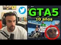 GTA5 10 años, Tweet de Rockstar (Illojuan Reacciona)