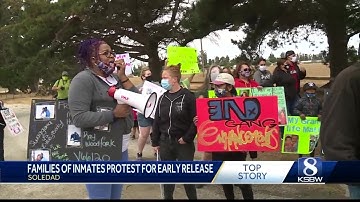 Family of those incarcerated at CTF protest in front of jail over COVID safety