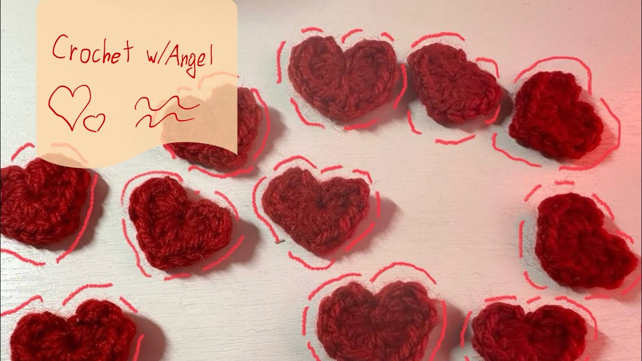 Ինչպես գործել սրտիկներ հելյունով (crochet w/Angel)🫶🏻🤍