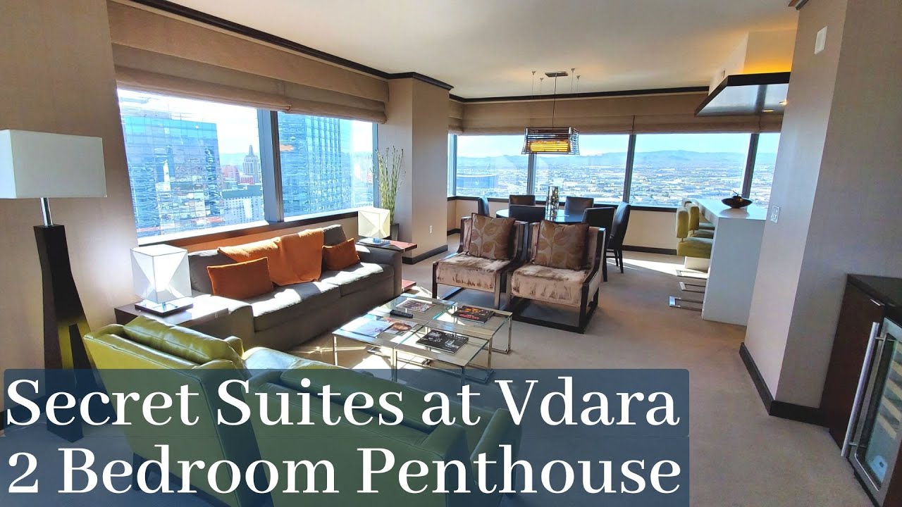Vdara 2 Bedroom Hospitality Suite / City Corner Suite Tour - Vdara Las
