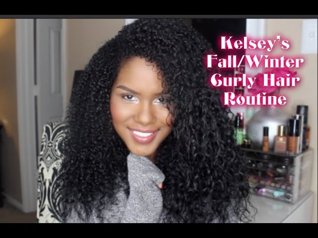 Kelsey S Fall Winter Curly Hair Routine Youtube