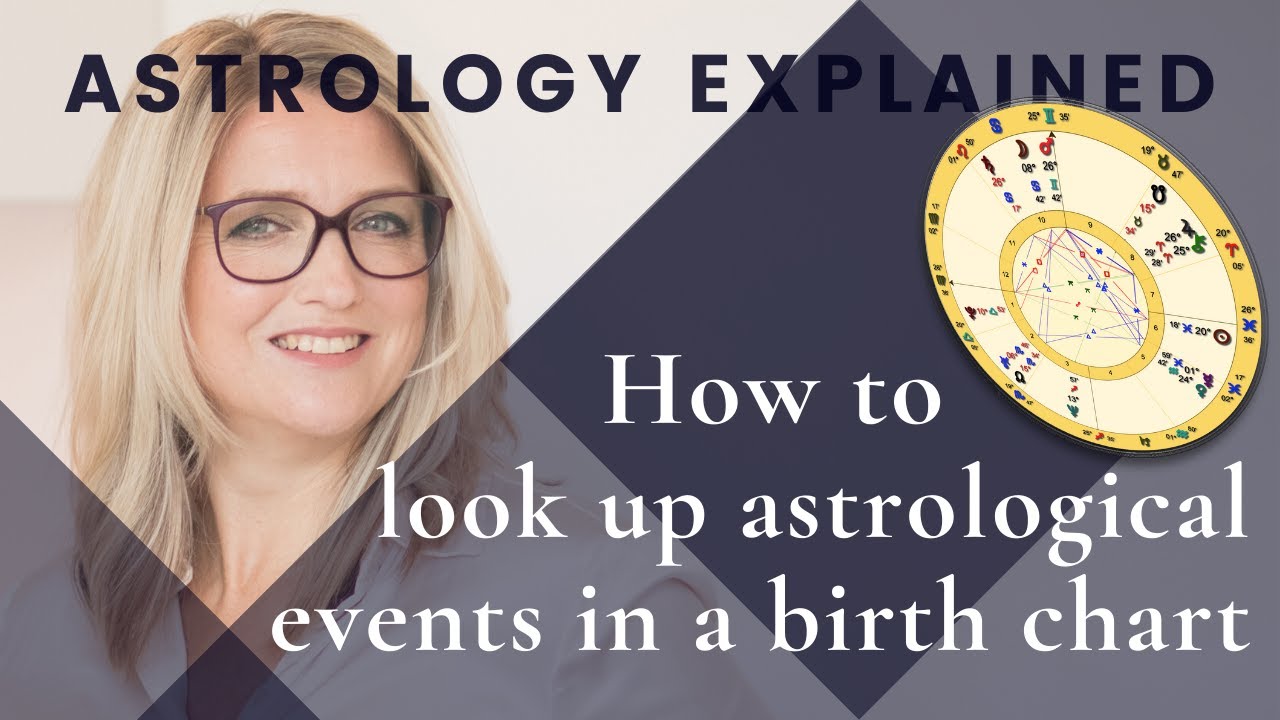 How to look up astrological events in a birth chart YouTube