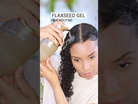 Flaxseed Gel Hair Growth Routine: Hair Mask, Pre-Poo, Detangler (all in one) #flaxseedgel #haircare