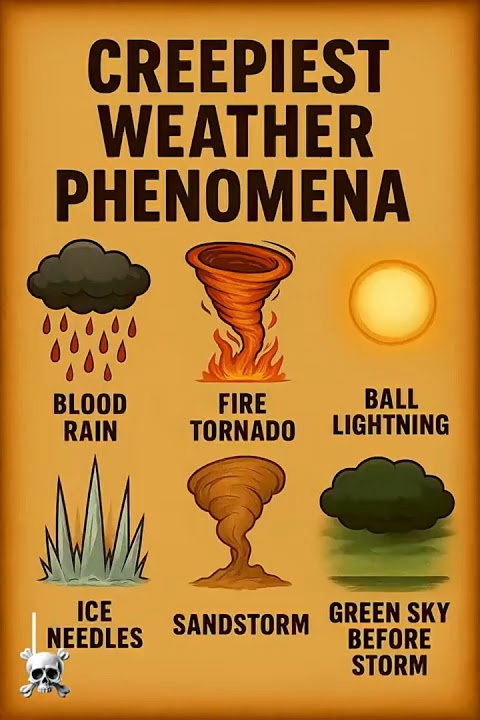 🌪️ Creepiest Weather Phenomena 😱 | Blood Rain, Fire Tornado, Ball Lightning & More