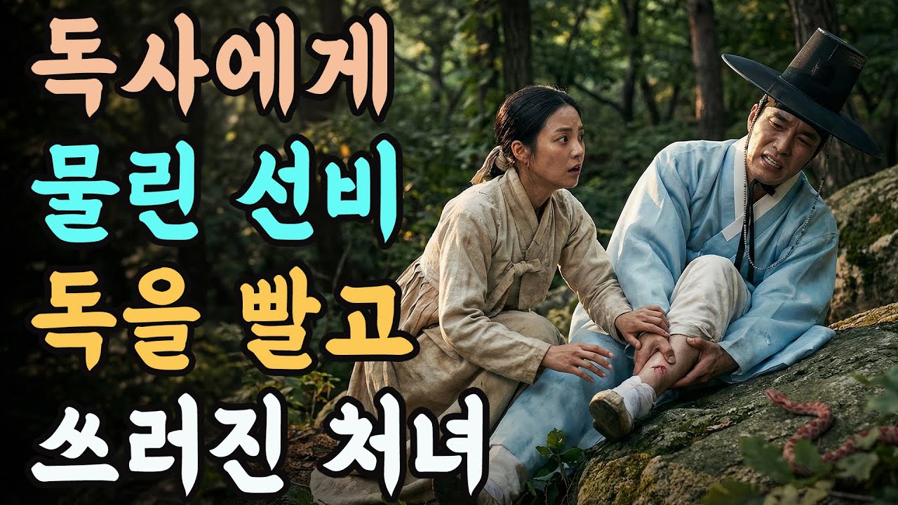 독사에게 물린 선비 독을 빨고 쓰러진 처녀 | 야담 전설 민담 설화 옛날 이야기