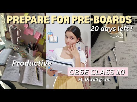 STUDY WITH ME 📖 FOR PRE-BOARDS *PRODUCTIVE ROUTINE* CLASS 10📑📚 - YouTube