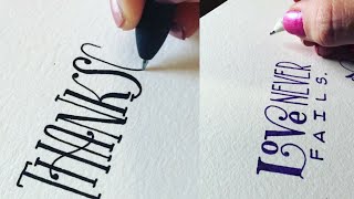 BEST LETTERING CALLIGRAPHY WITH PEN AND MARKER