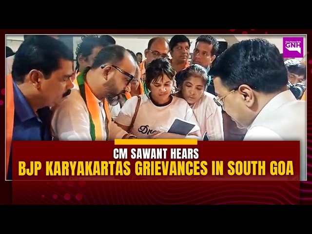 CM Sawant Hears BJP Karyakartas Grievances in South Goa