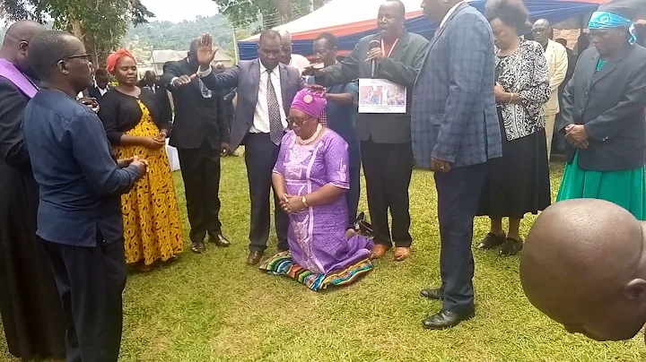 Janet Ong'era being dedicate to God  head of gener...