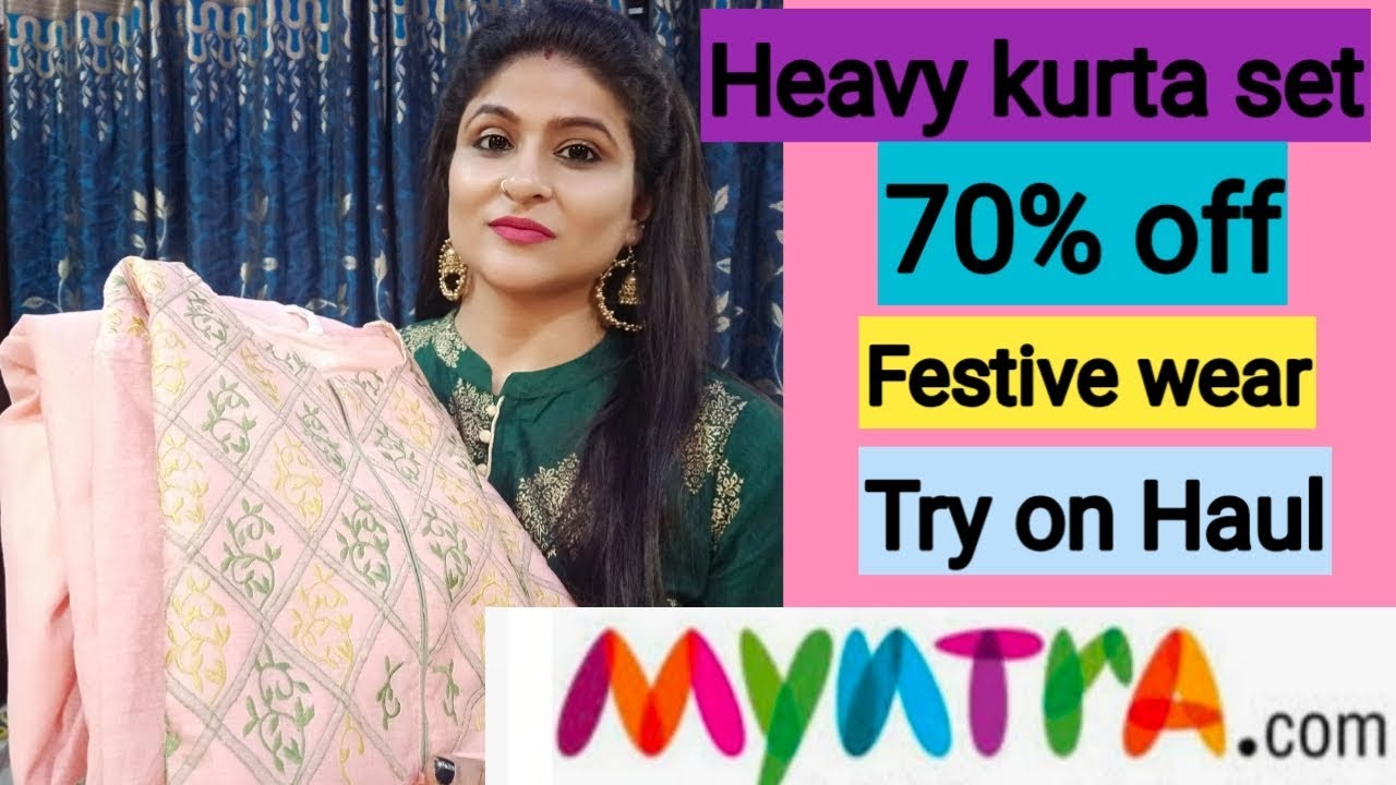 Myntra haul 😍 Myntra festive sale 😍 Myntra kurta haul😍 Myntra shopping ...