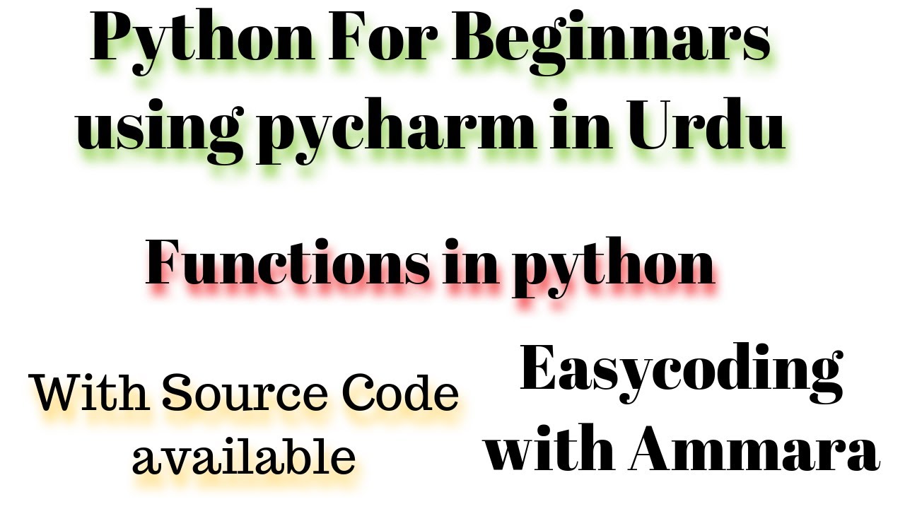 How to create function in python urdu 5 youtube