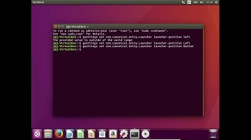 How To move the Unity Bar to the Bottom in Ubuntu 16.04