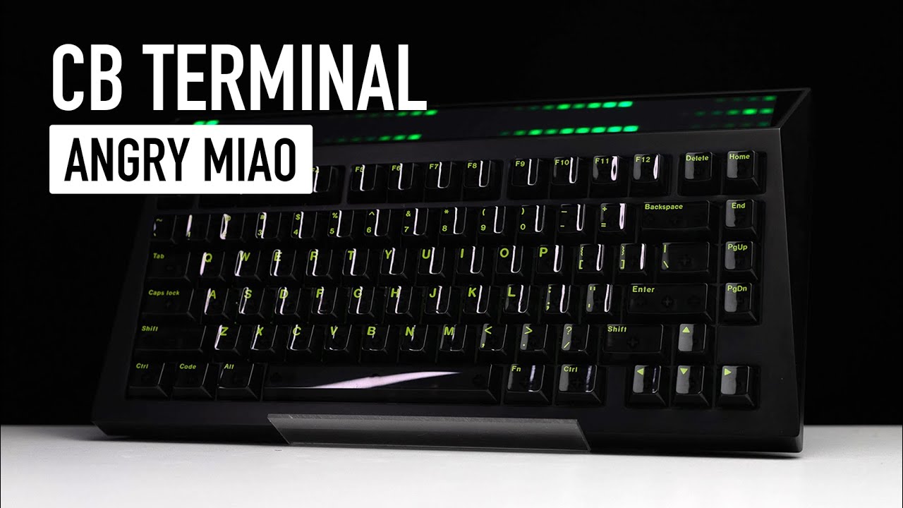 Cyberboard Terminal with Frankenstein Switches and Typing Sound Test