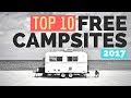 TOP 10 FREE CAMPSITES of 2018 for RV Living Full Time ...