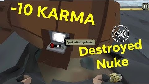 How to Get Negative Karma by Using the Nuclear Warhead/Destroyed Nuke - The Walking Zombie 2
