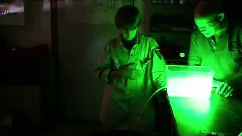 How to create an amazing laser waterfall