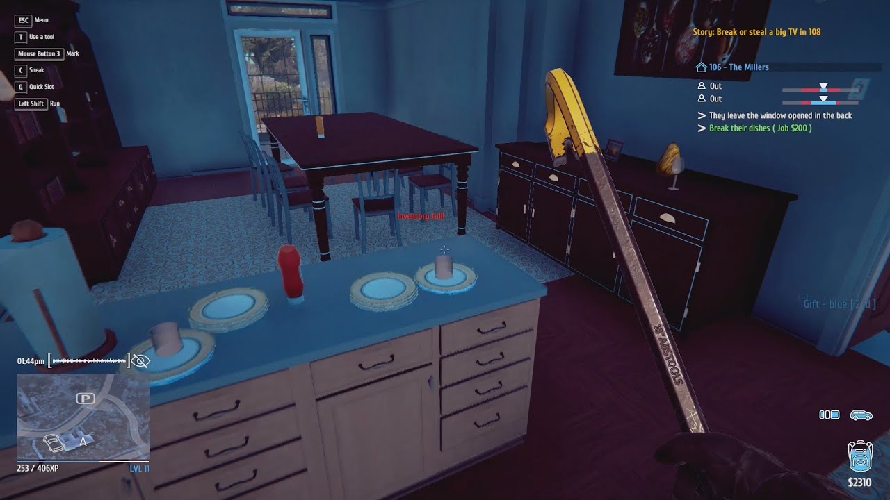 Thief Simulator - Part 08 - Breakin' stuff in 106 [No commentary]