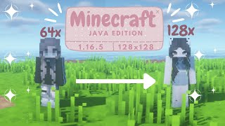 How to apply 128x128 skin -  Minecraft Java Edition! 1.16.5 - 1.12.2 screenshot 5