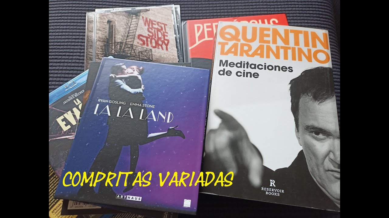 Cine compras: libros, CDs, Blurays, 4K y dos media-books.