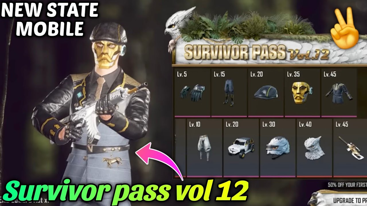 😍 New State Mobile Survivor Pass Vol 12 | Phoenix Genie Niru