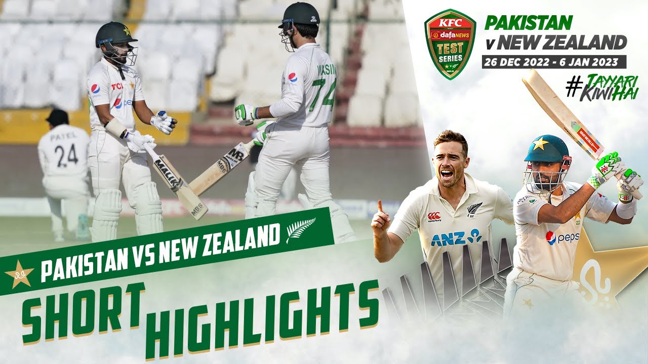 Short Highlights | Pakistan vs New Zealand | 1st Test Day 5 | PCB ...