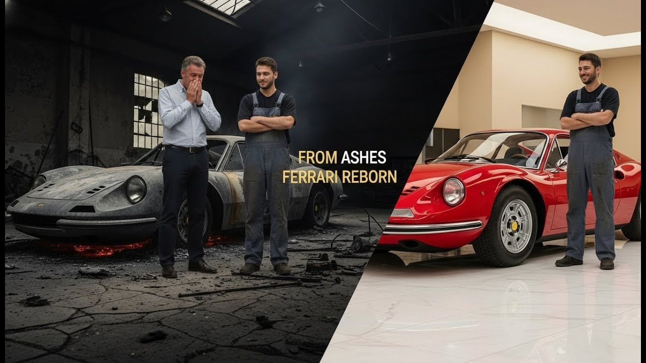 Fire-Damaged Ferrari Dino 246 Restoration (ASMR) | 50-Year-Old Italian Exotic Saved