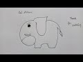 How to draw elephant from number 6 and letter u  sai artzz