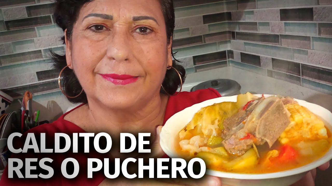 Caldo de Res bien Sabroso Y Nutritivo YouTube