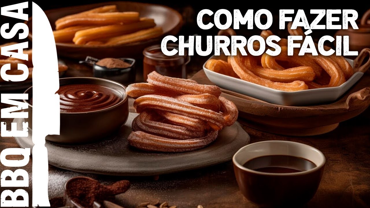 COMO FAZER CHURROS EM CASA - YouTube