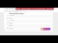 String Representation syntax and concatenation operation 🎶  - Python programming